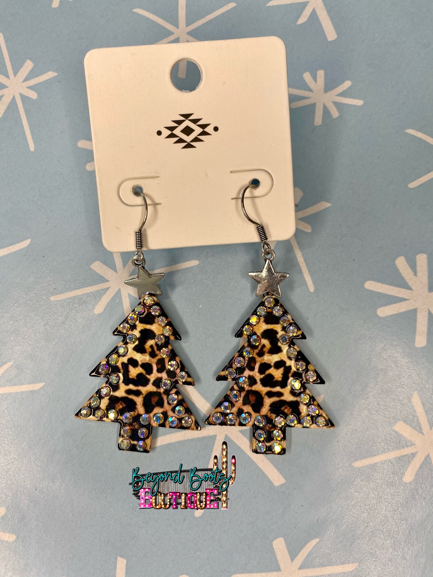ER0644 Christmas Tree Dangle Earrings