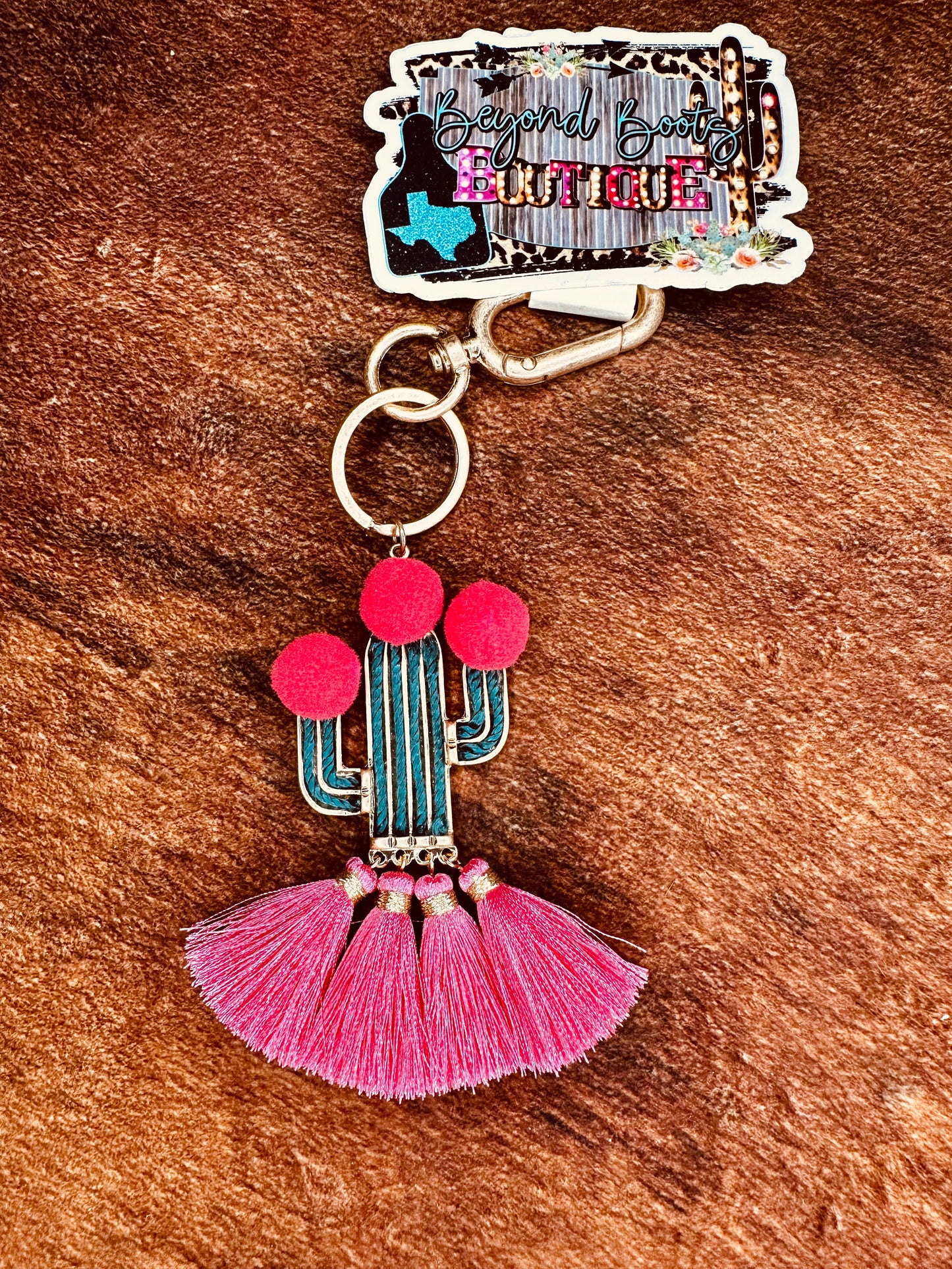 Cactus Tassel Keychain